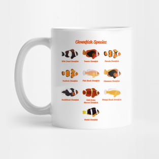 Clownfish Species Mug